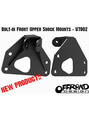 Offroad Design Bolt In Front Upper Extended Shock Mounts for 1967-1991 GMC/Chevy Full-Size